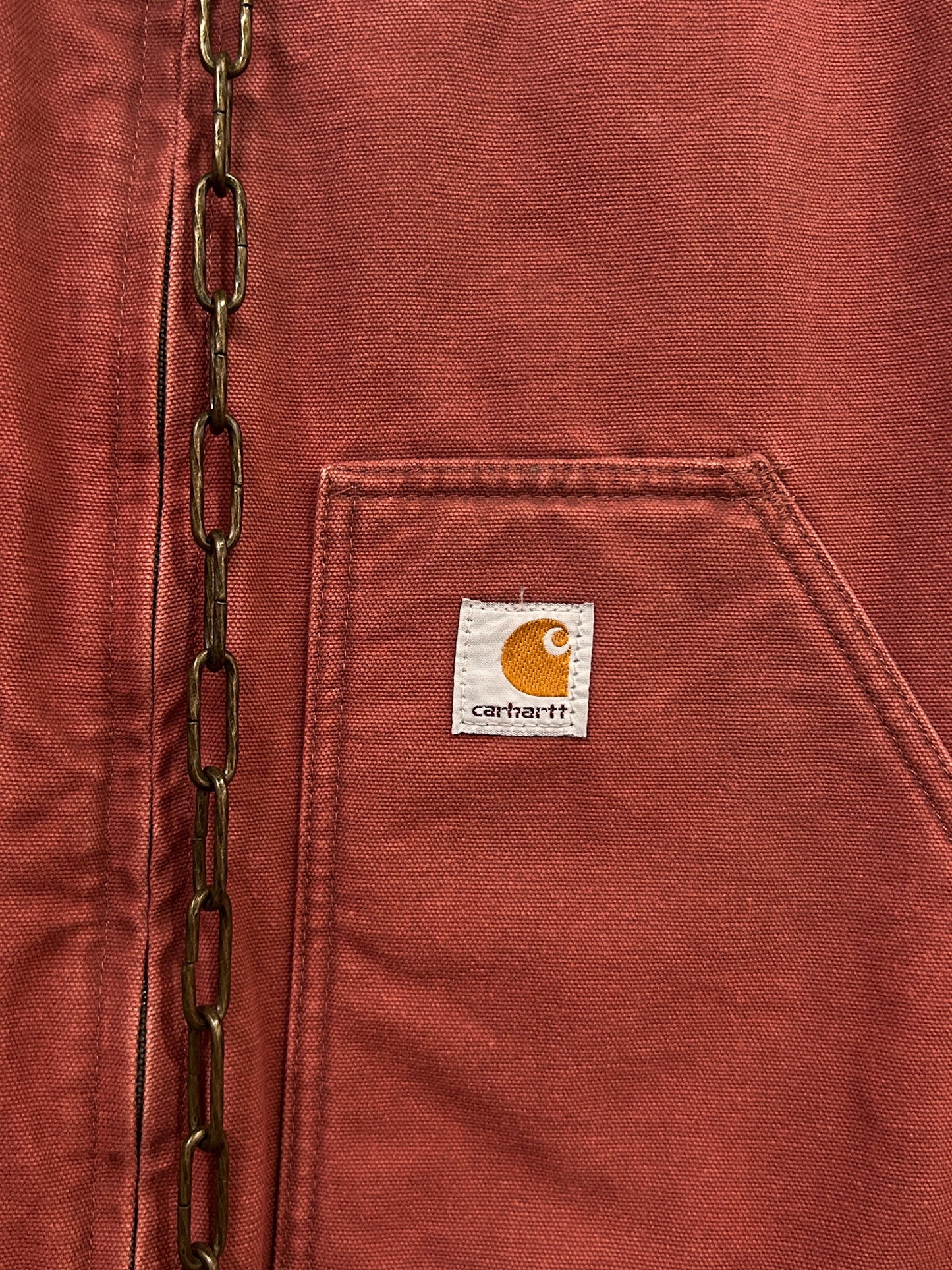 Carhartt Work Vest Faded Brick Best