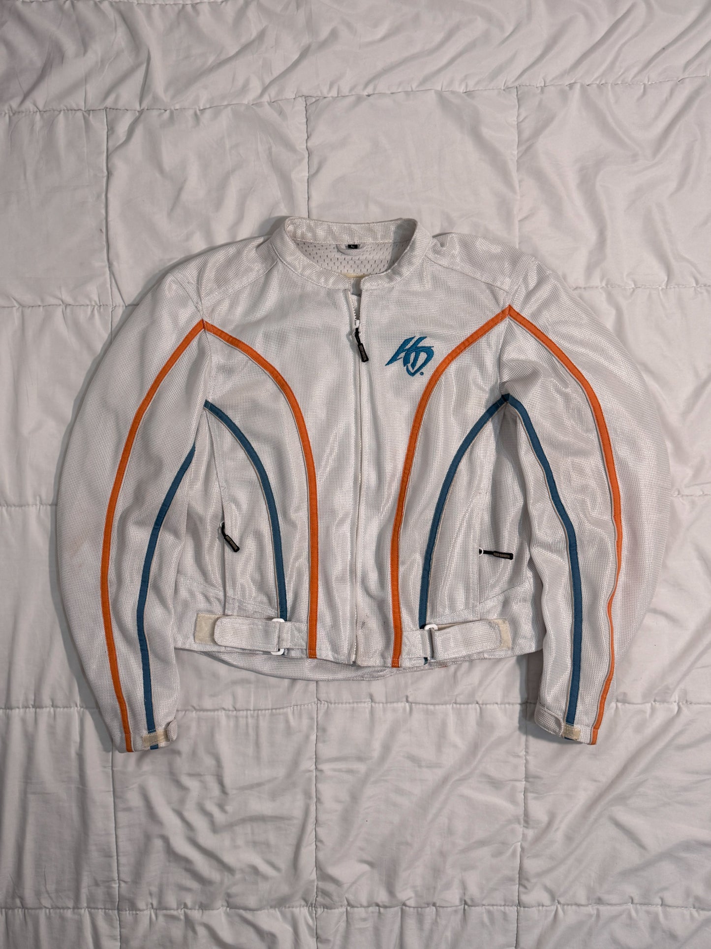 Harley Davidson Racing Jacket Lona Blanca
