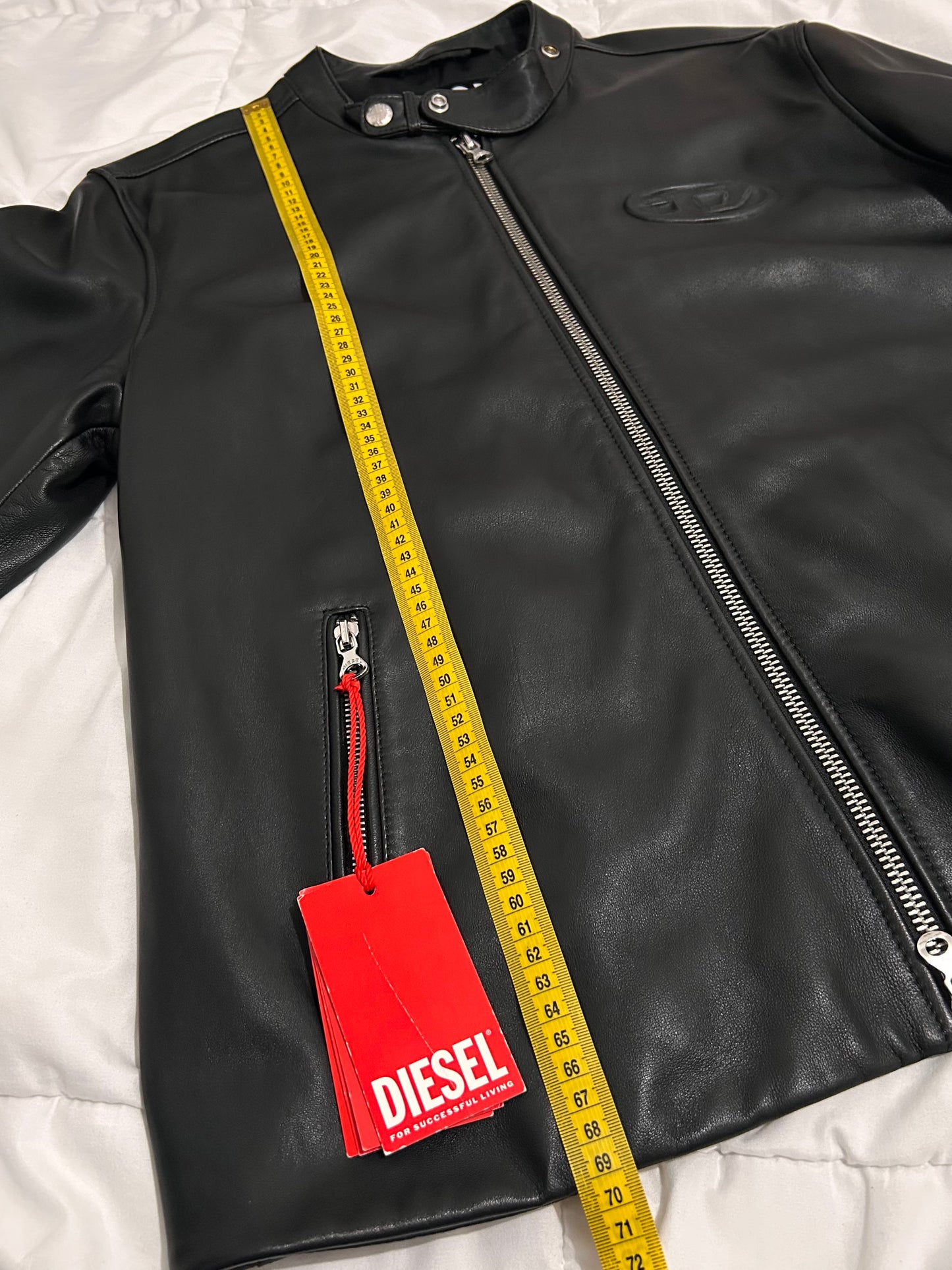 Diesel L-Metal Leather Jacket (Cuero Ovino Premium)