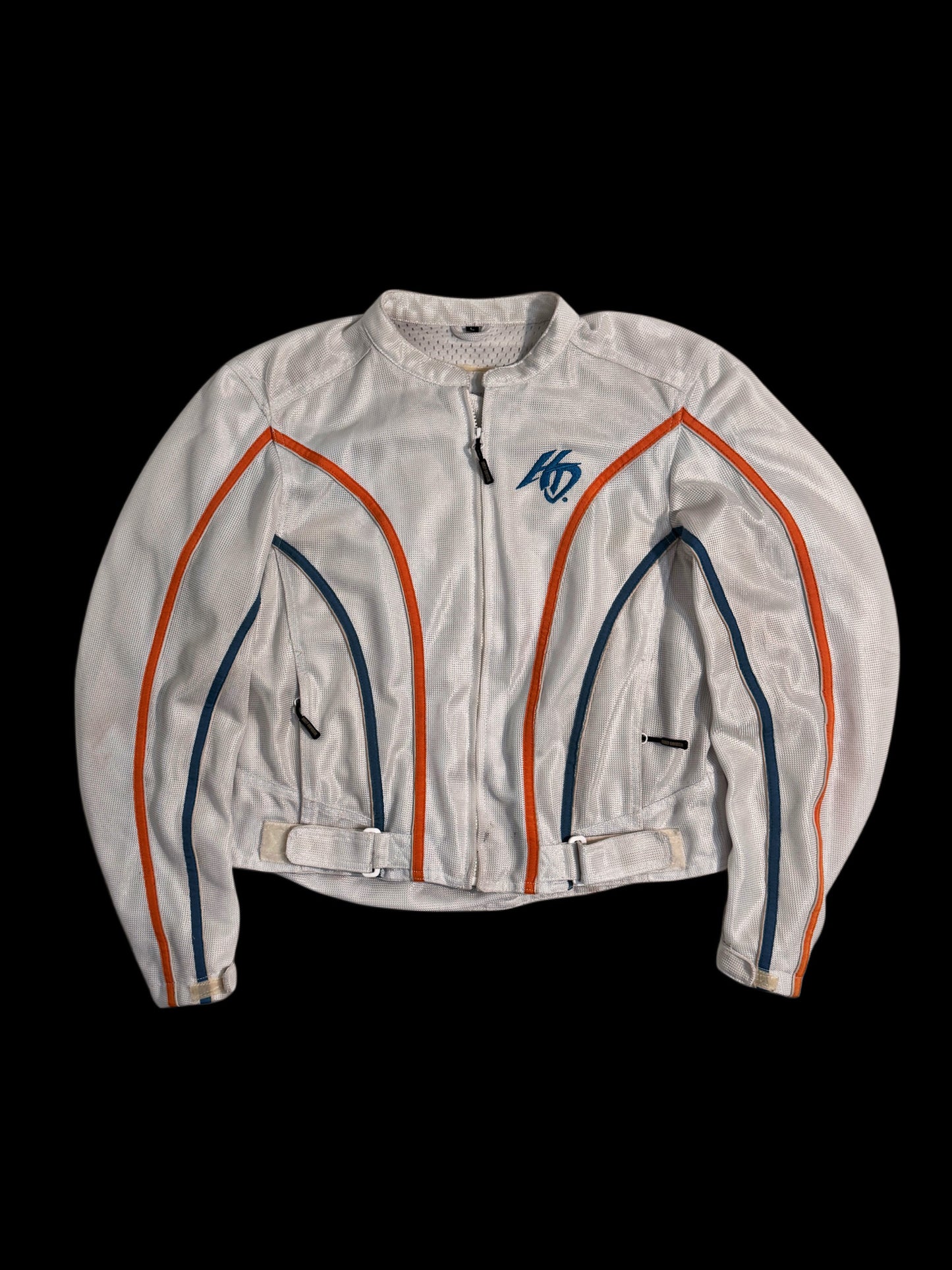 Harley Davidson Racing Jacket Lona Blanca