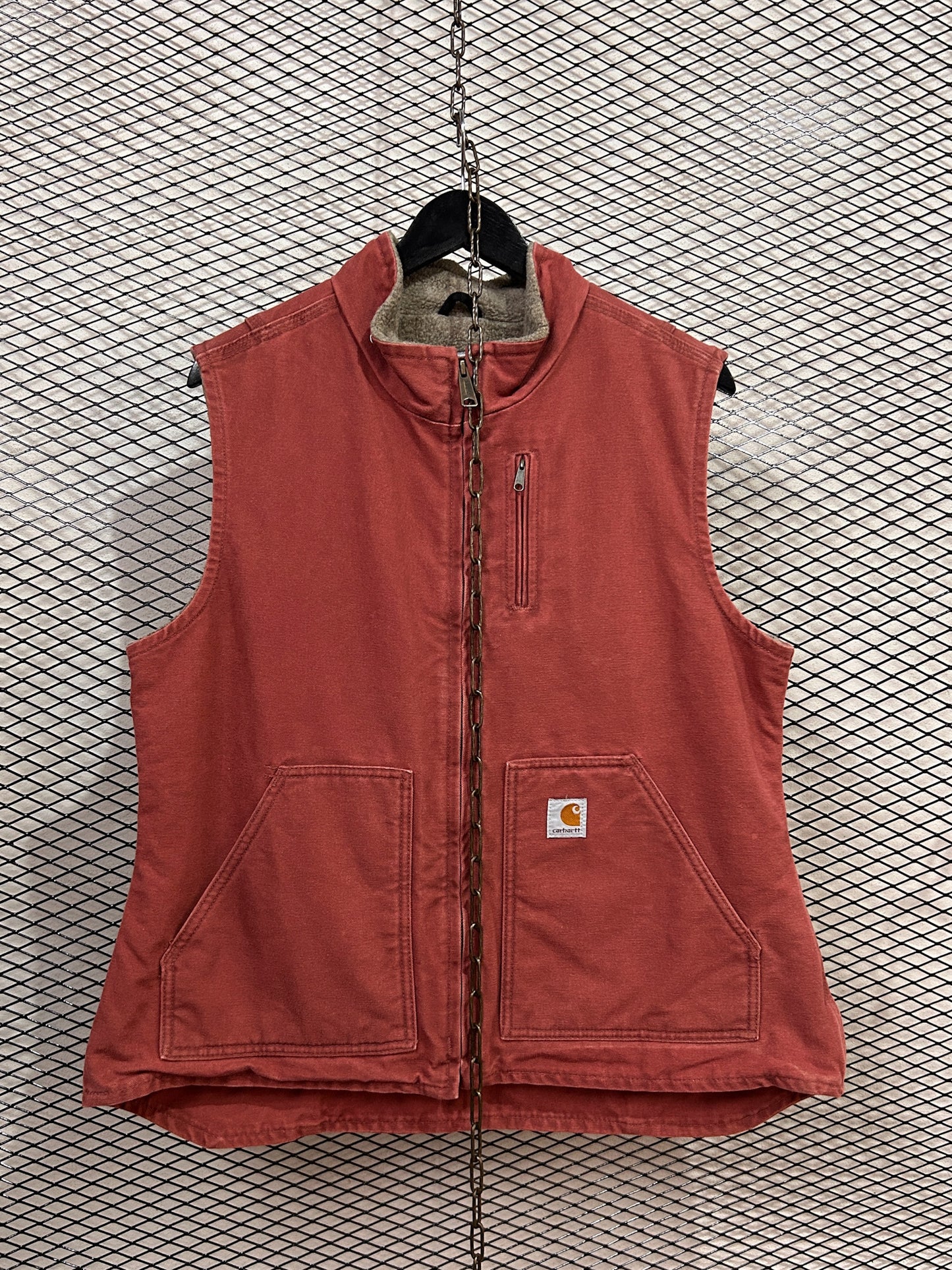 Carhartt Work Vest Faded Brick Best