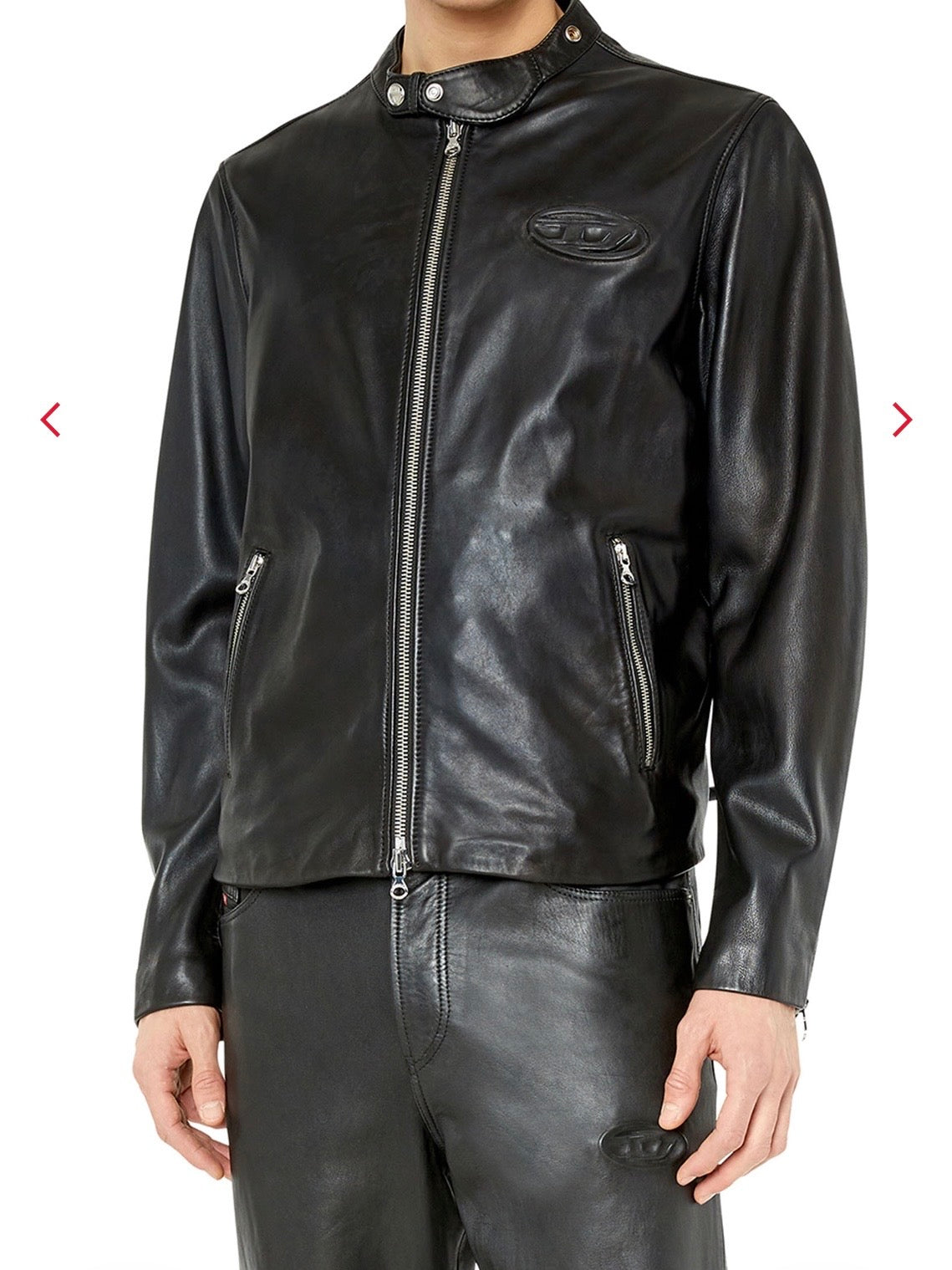 Diesel L-Metal Leather Jacket (Cuero Ovino Premium)