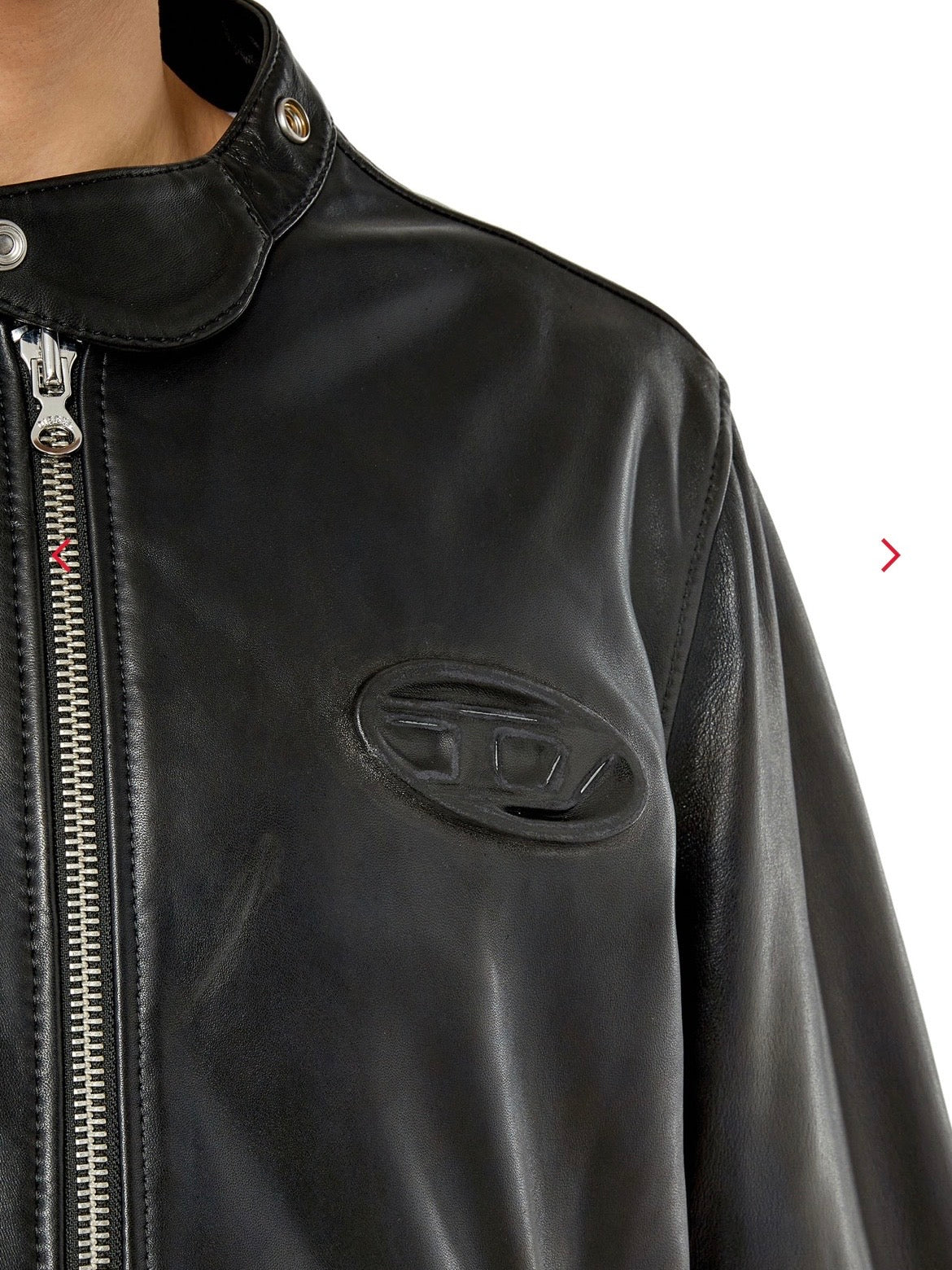 Diesel L-Metal Leather Jacket (Cuero Ovino Premium)