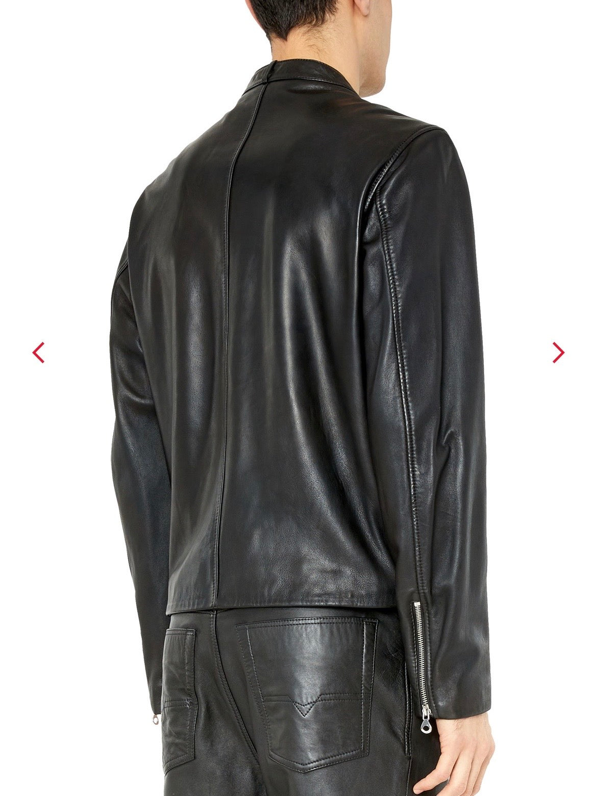 Diesel L-Metal Leather Jacket (Cuero Ovino Premium)