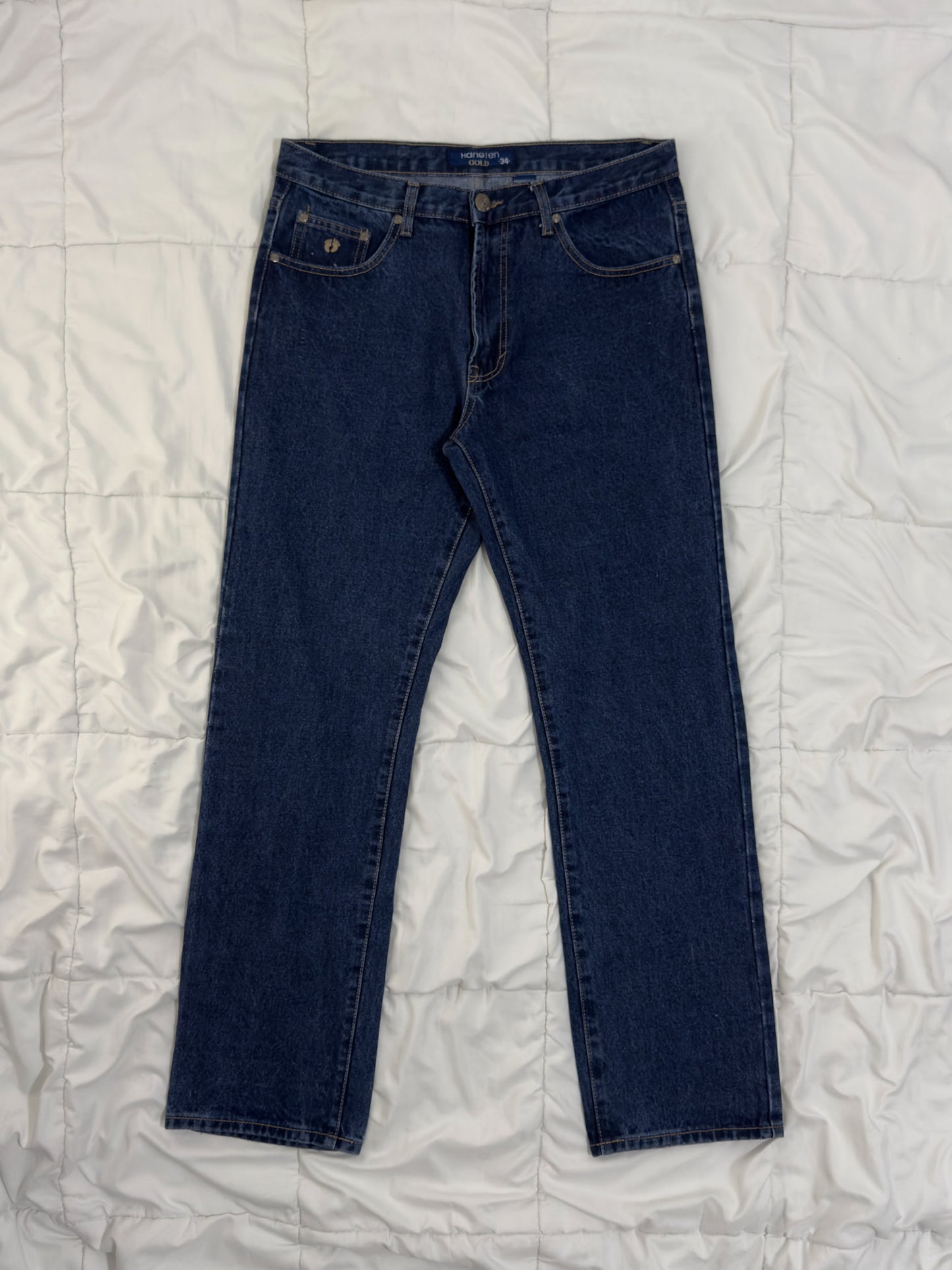 Hangten Gold Denim Jeans