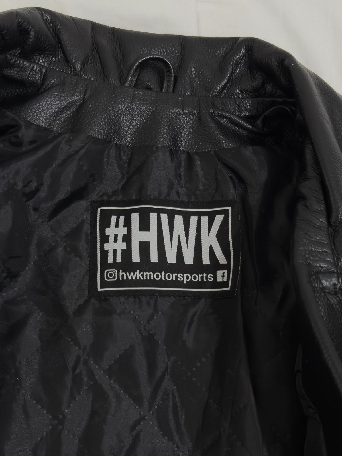 HWK 100% Cuero Biker Jacket