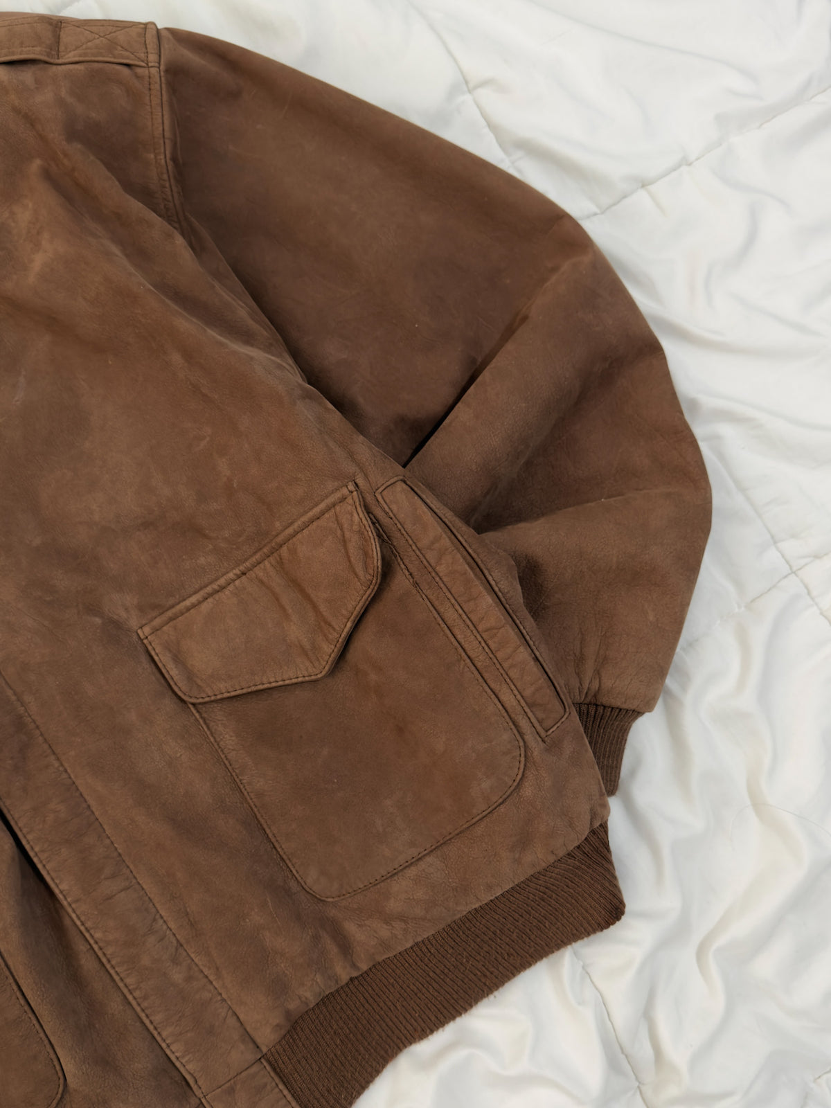 100% Cuero Luis Alvear Aviator Jaket