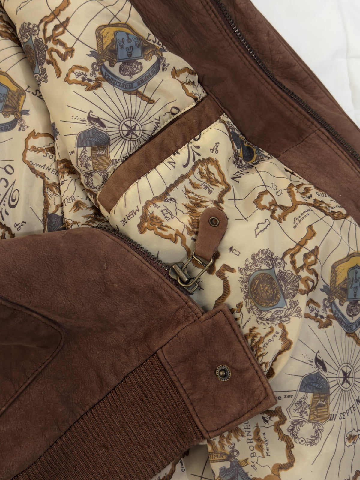 100% Cuero Luis Alvear Aviator Jaket