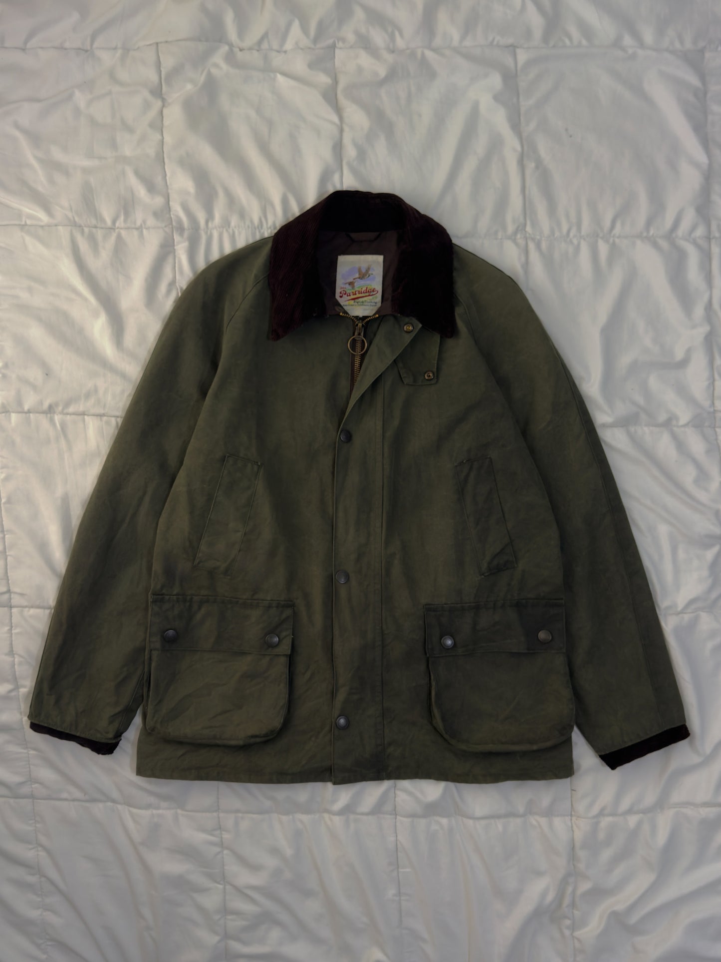 Chaqueta de algodón encerado John Partridge Landowner (c. 1990 - 2000)