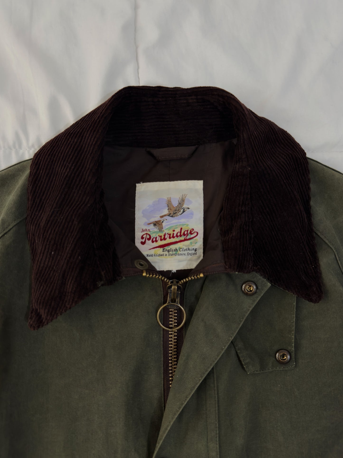 Chaqueta de algodón encerado John Partridge Landowner (c. 1990 - 2000)