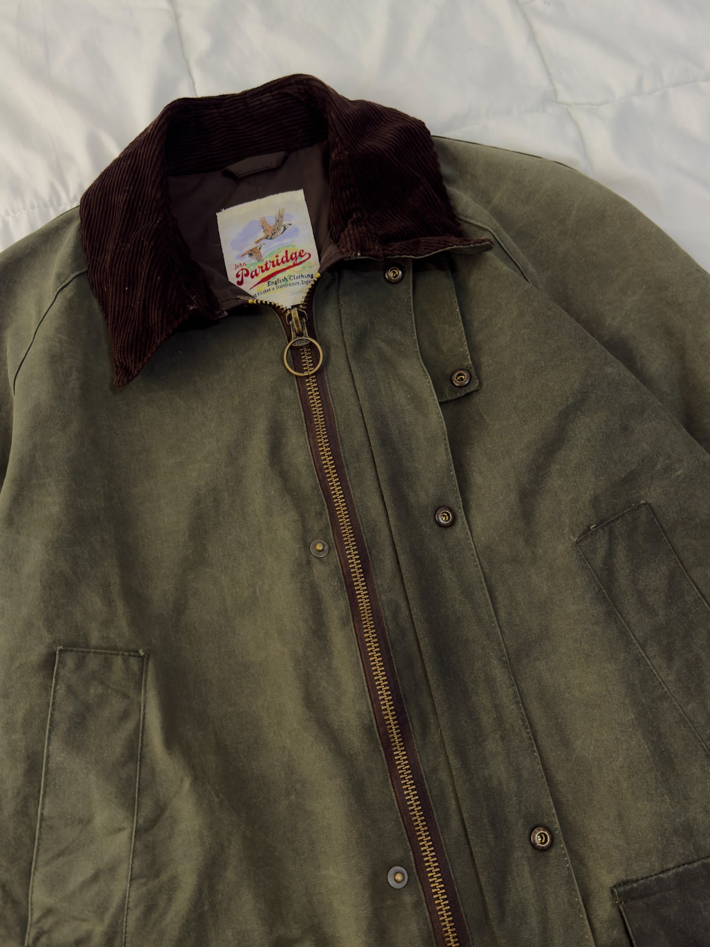 Chaqueta de algodón encerado John Partridge Landowner (c. 1990 - 2000)