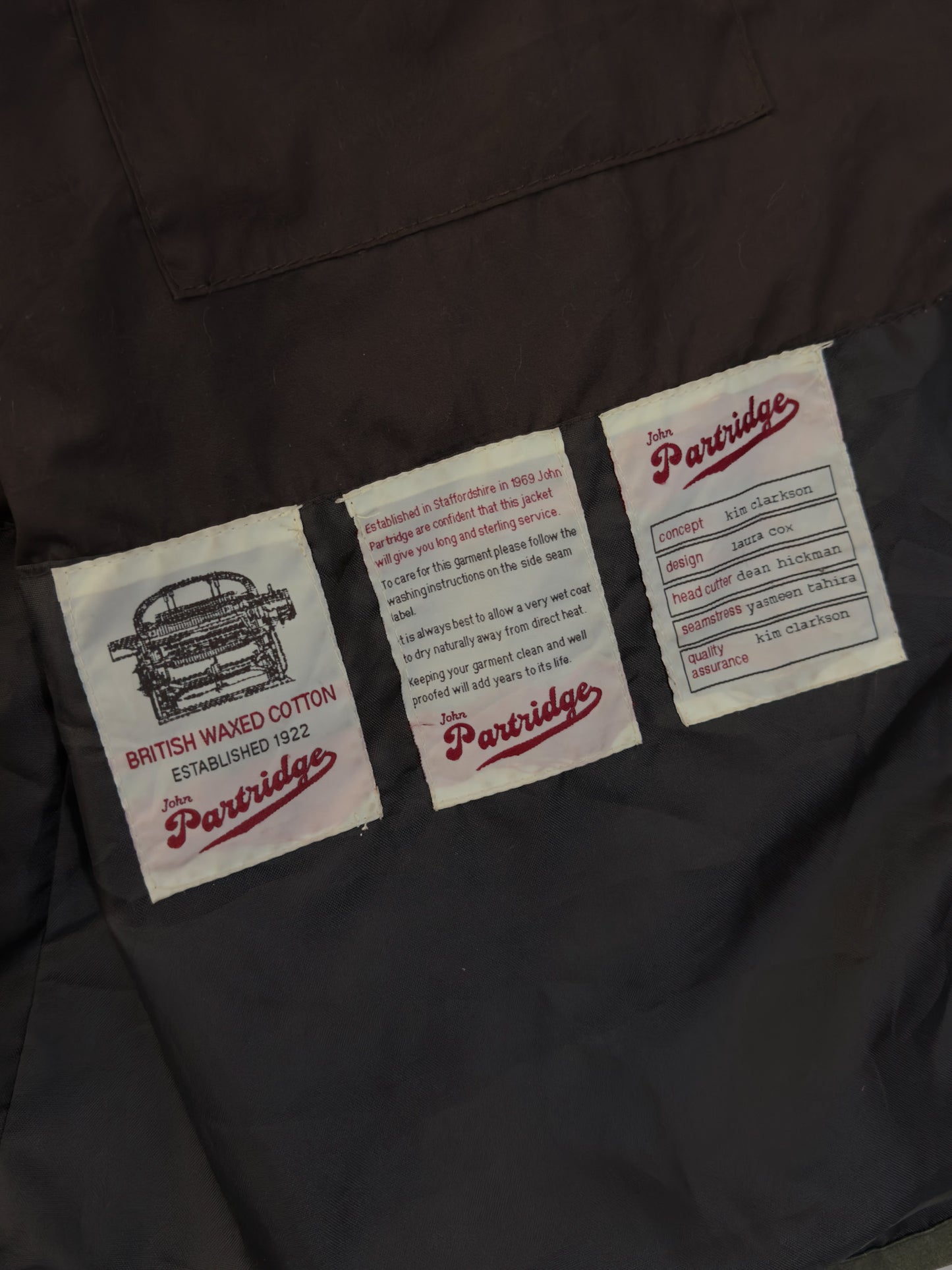 Chaqueta de algodón encerado John Partridge Landowner (c. 1990 - 2000)