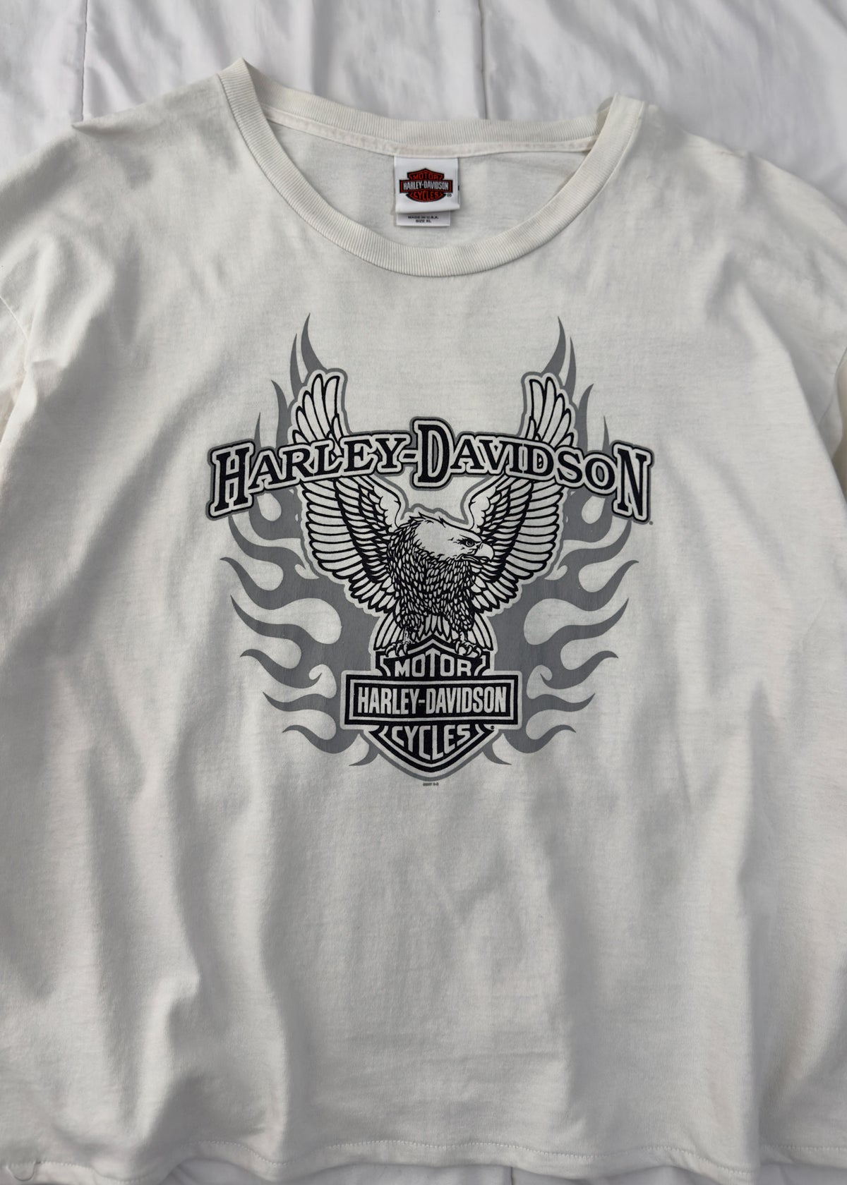 Vintage 2003 Harley Davidson Flame Long Sleeve T-Shirt