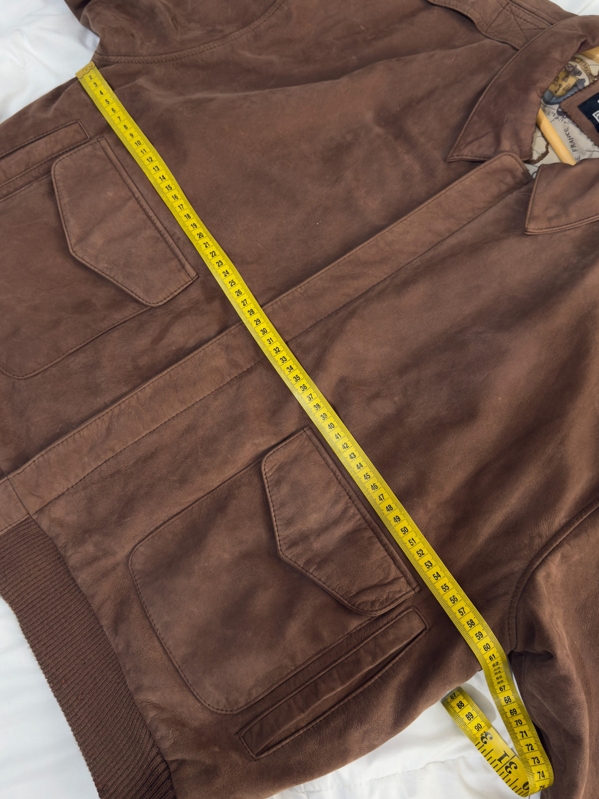 100% Cuero Luis Alvear Aviator Jaket