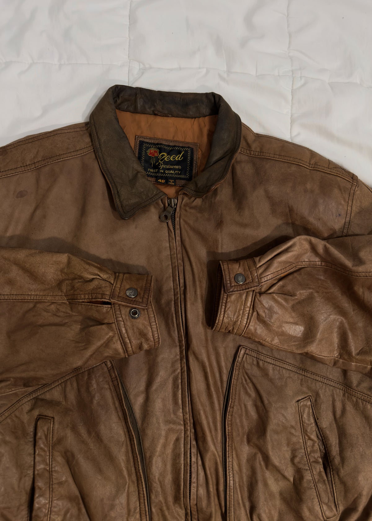 100% Cuero Jacket Reed