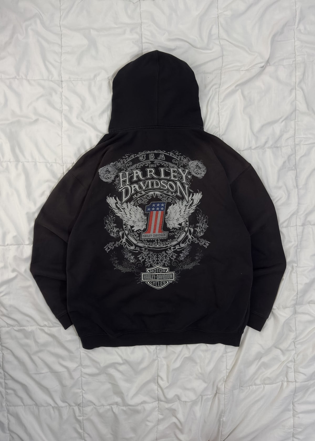Harley Davidson zip Hoodie