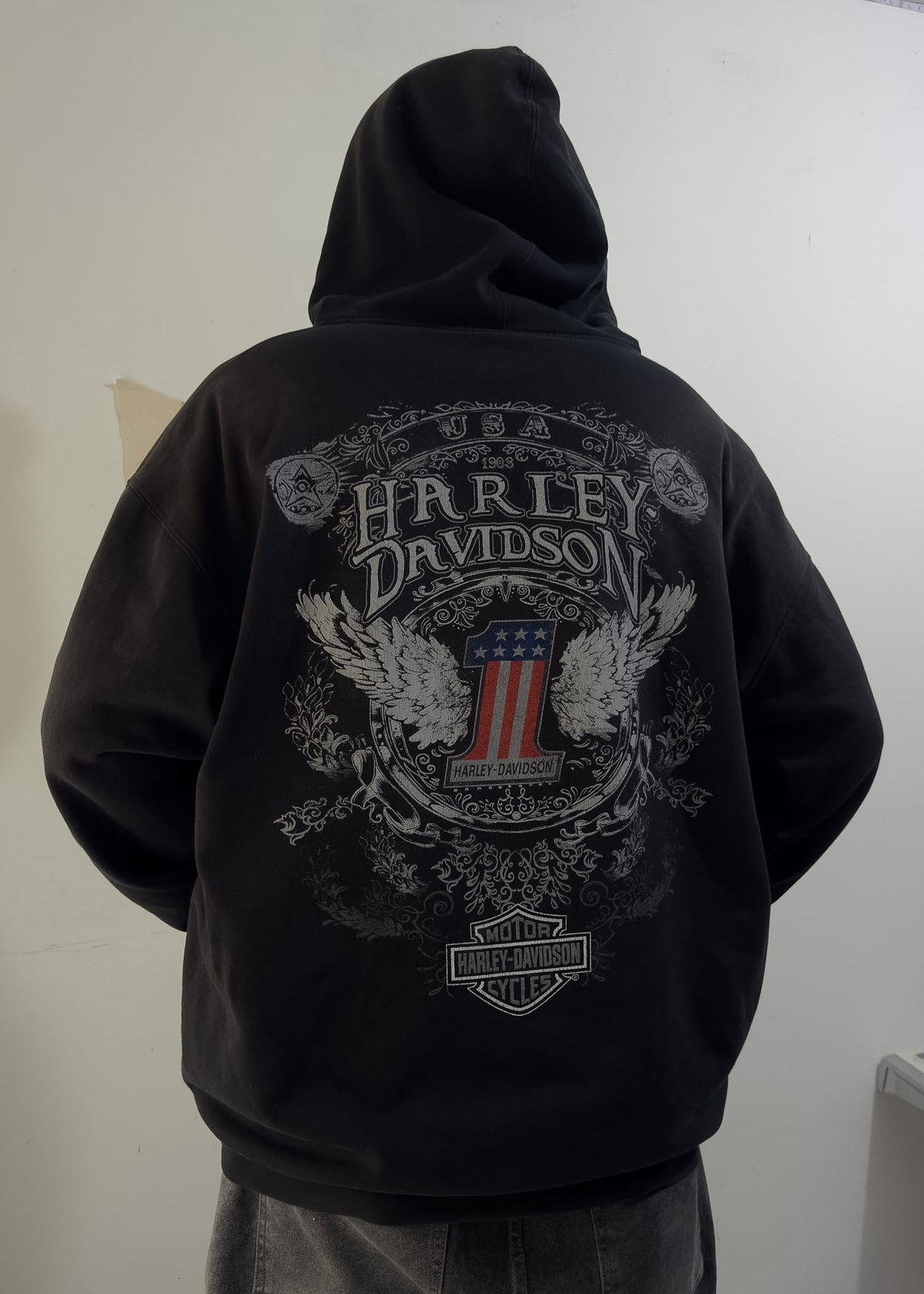 Harley Davidson zip Hoodie