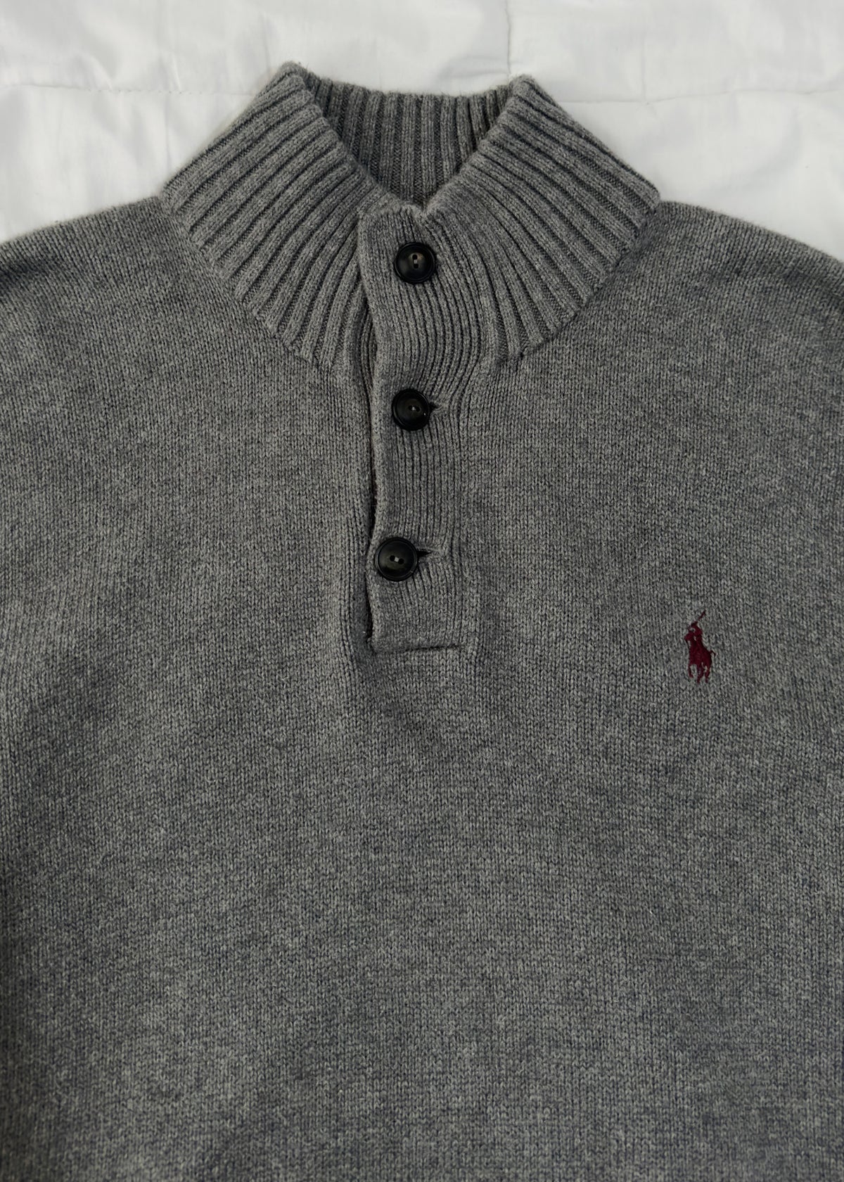 Polo Quarter Botton Crewneck