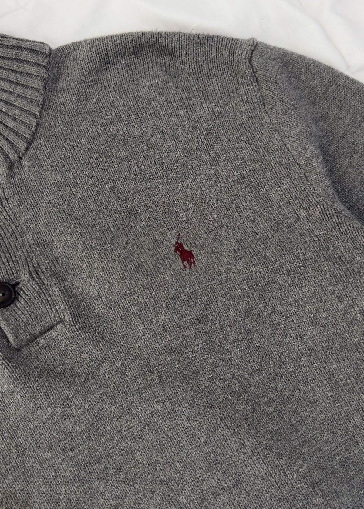 Polo Quarter Botton Crewneck