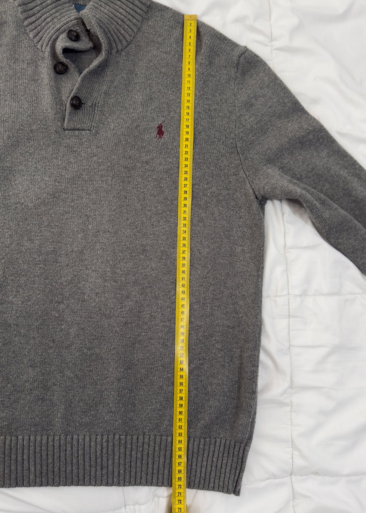 Polo Quarter Botton Crewneck