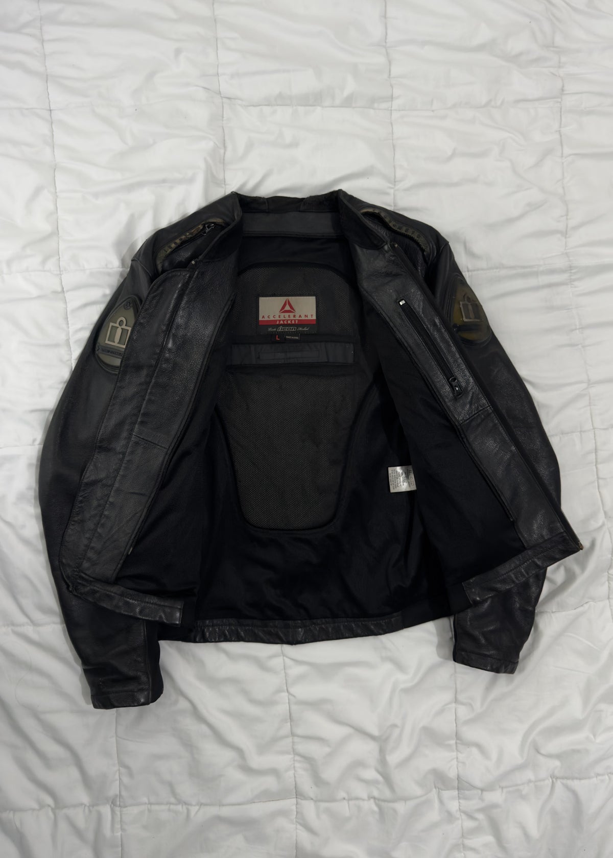Racing Jacket Accelerant Icon 100% Cuero