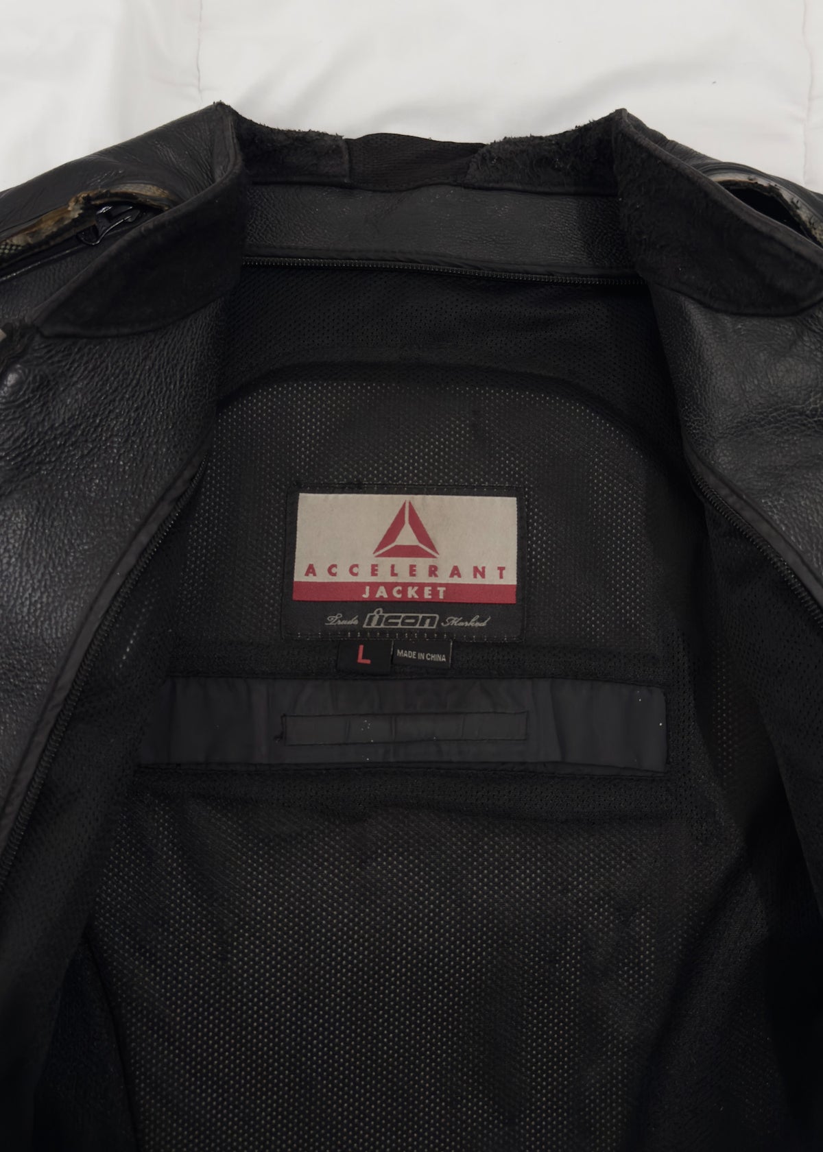 Racing Jacket Accelerant Icon 100% Cuero