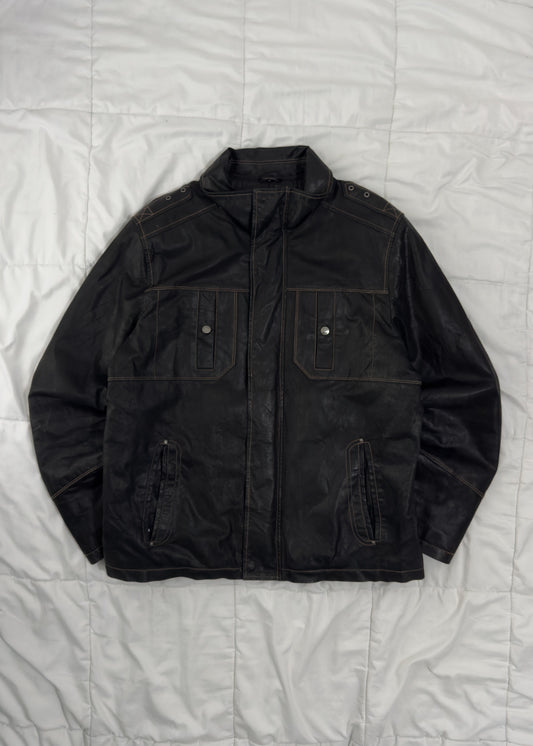 100% Cuero Trucker Jacket