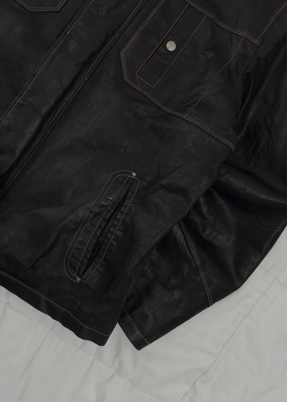 100% Cuero Trucker Jacket