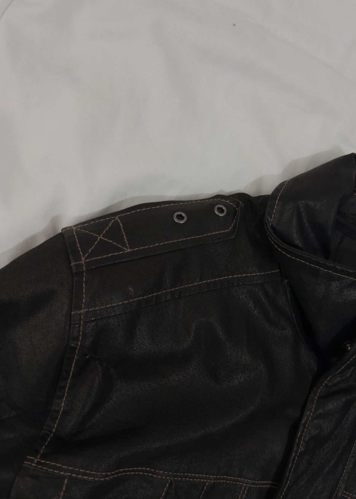 100% Cuero Trucker Jacket