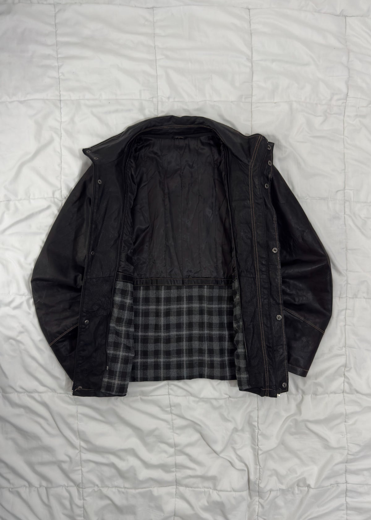 100% Cuero Trucker Jacket