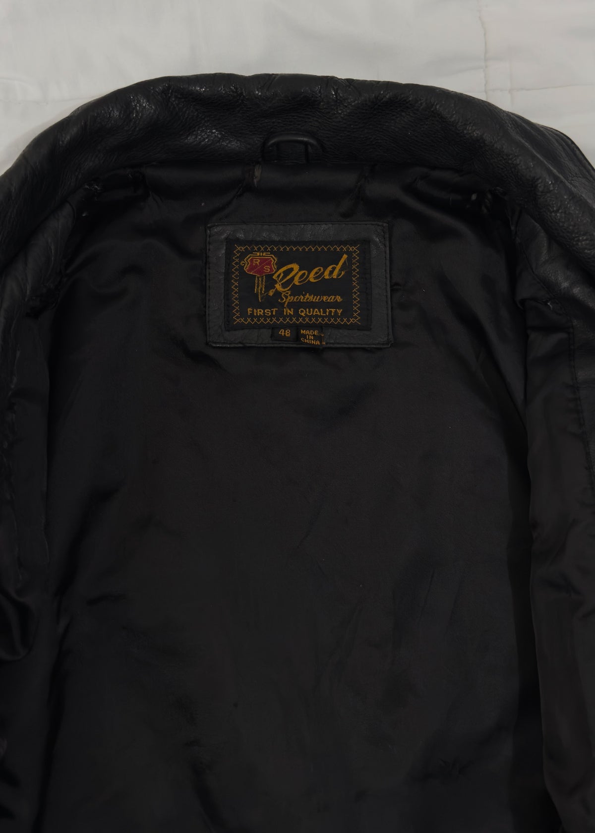 100% Cuero Bomber Jacket Reed