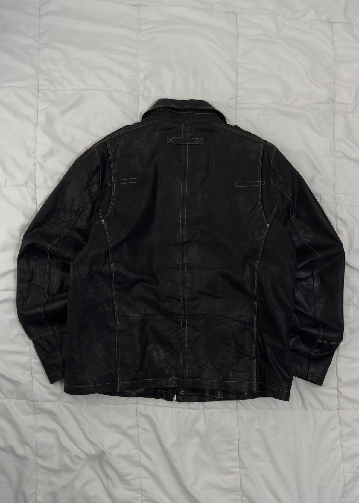 100% Cuero Trucker Jacket