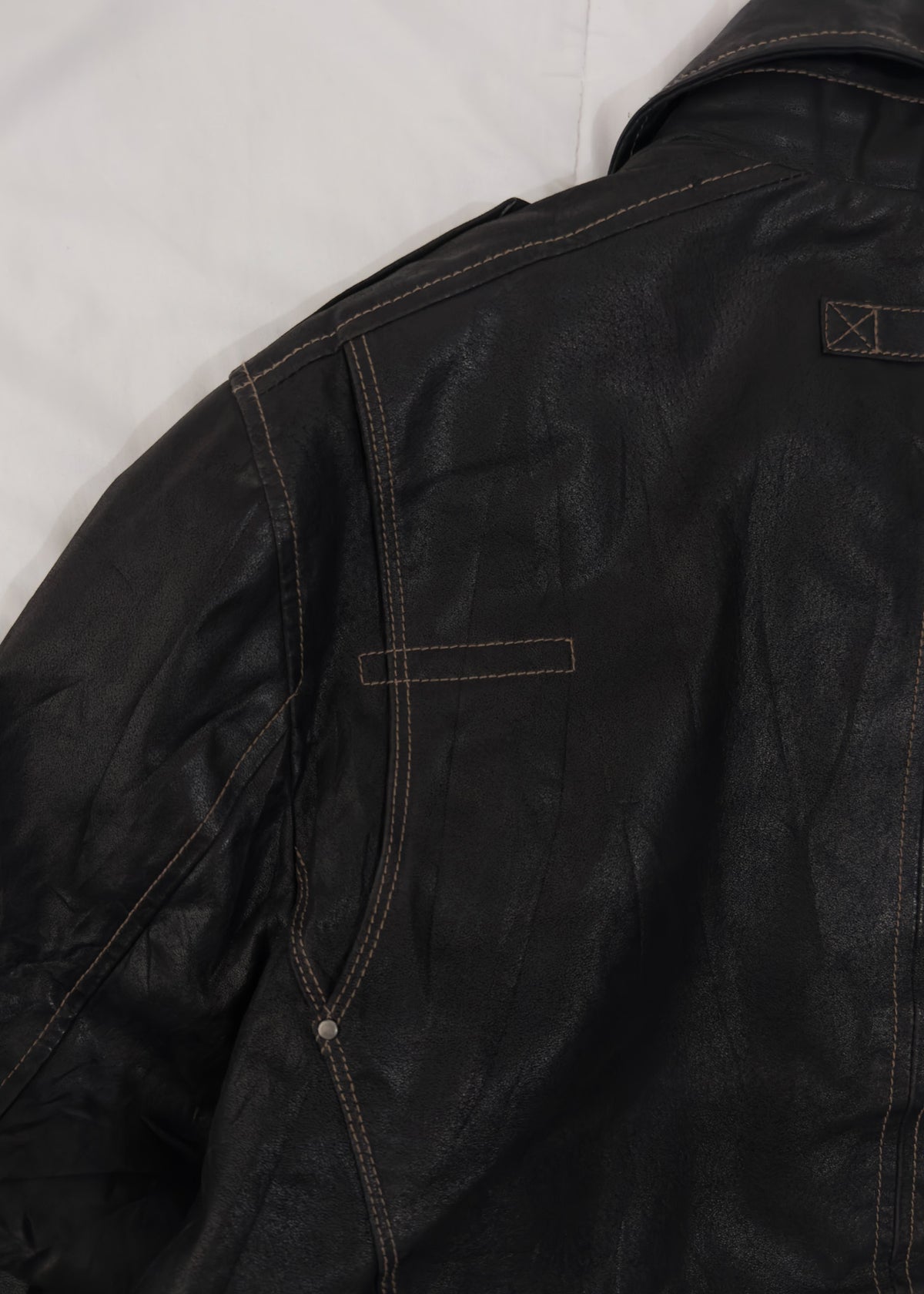 100% Cuero Trucker Jacket