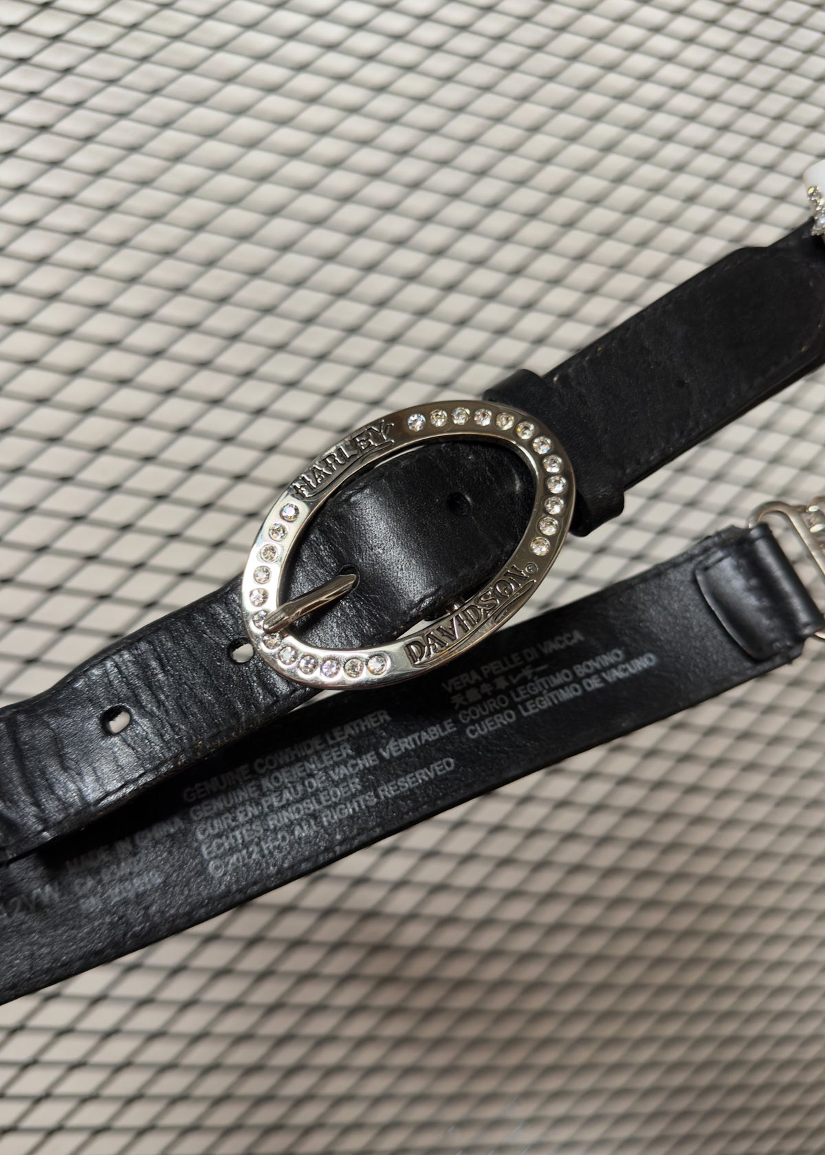 Harley Davidson 100% Leather Belt