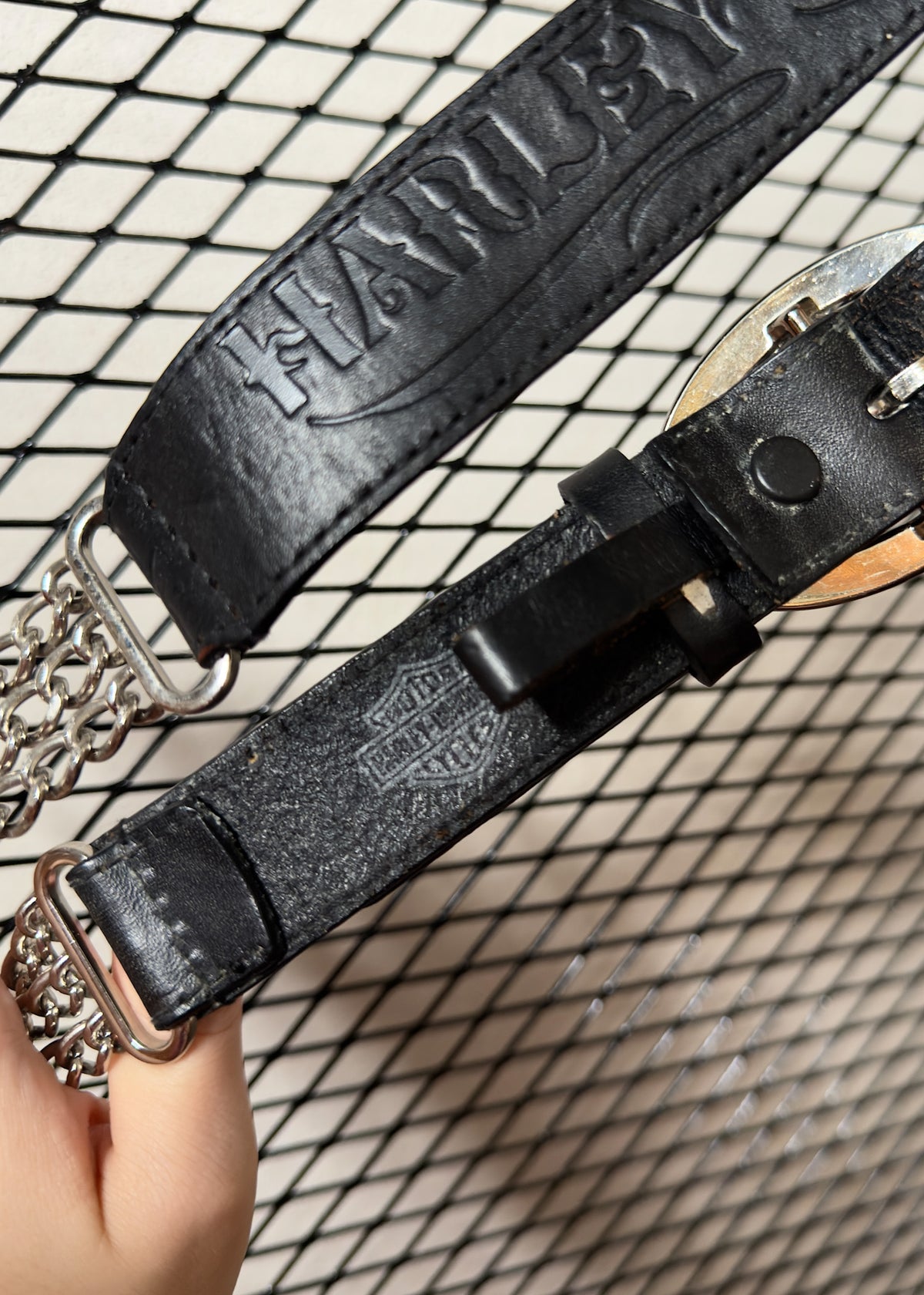 Harley Davidson 100% Leather Belt