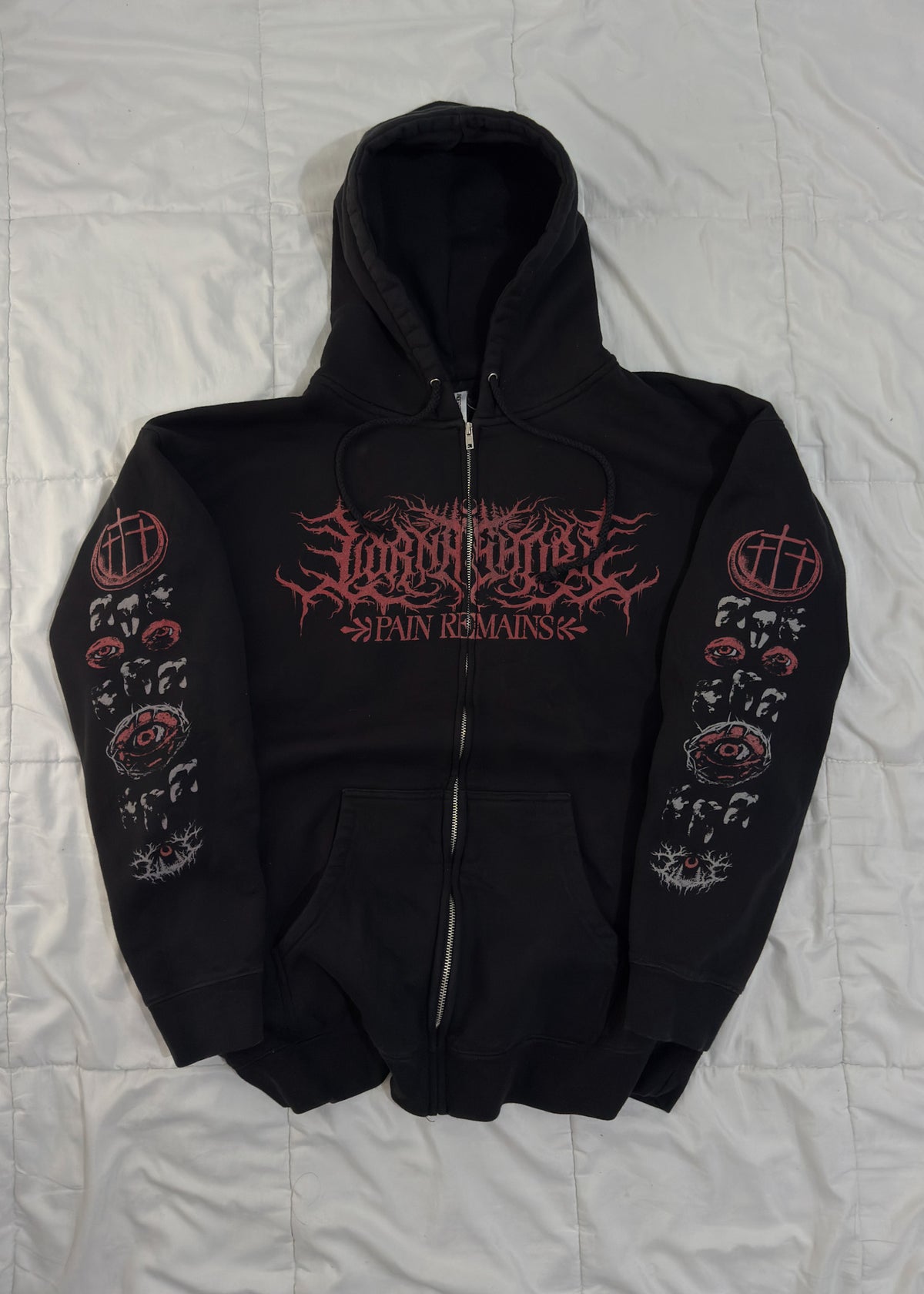Pain Remains Zip Hoodie