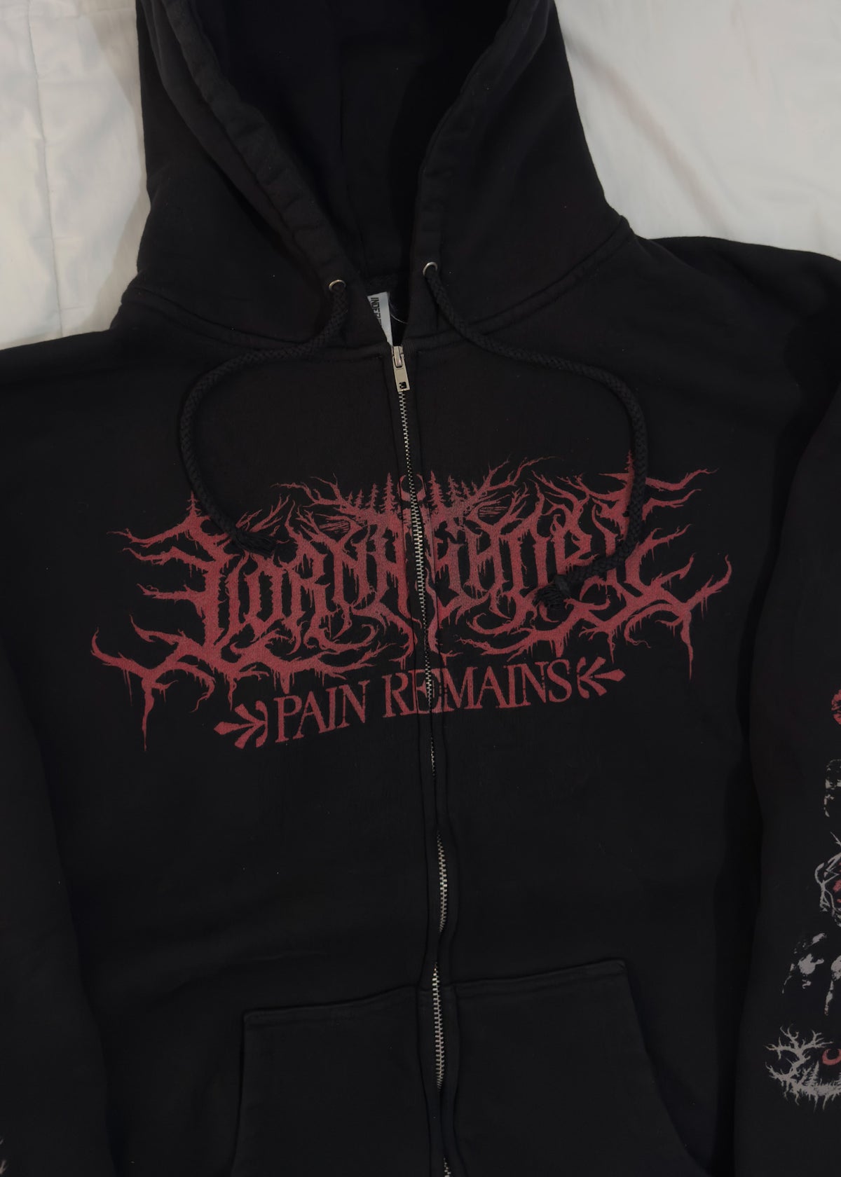 Pain Remains Zip Hoodie