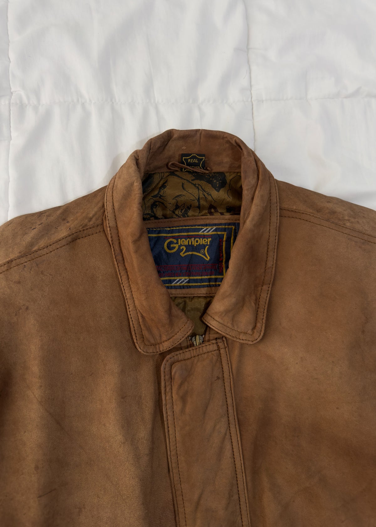 100% Cuero Giampier Aviator Jacket