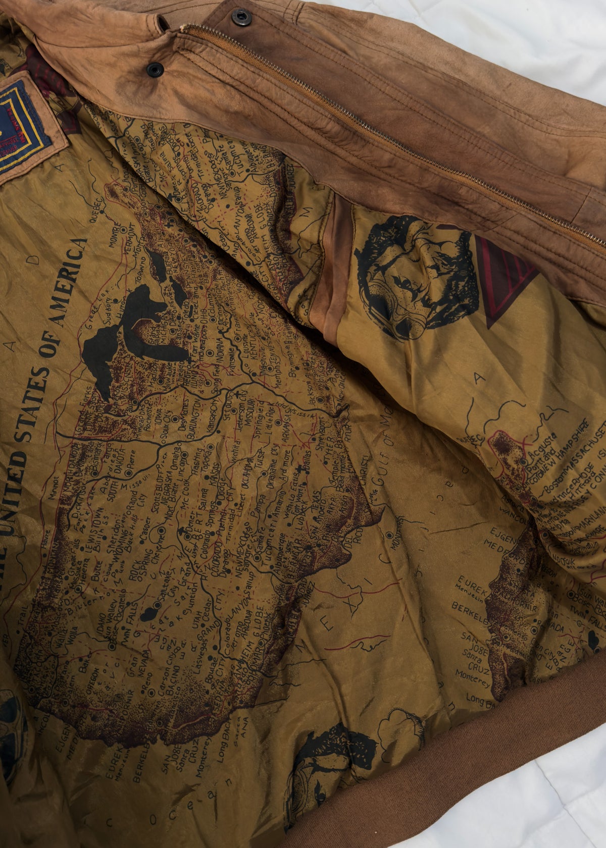 100% Cuero Giampier Aviator Jacket