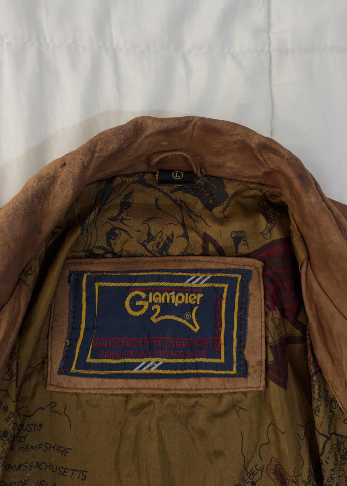 100% Cuero Giampier Aviator Jacket