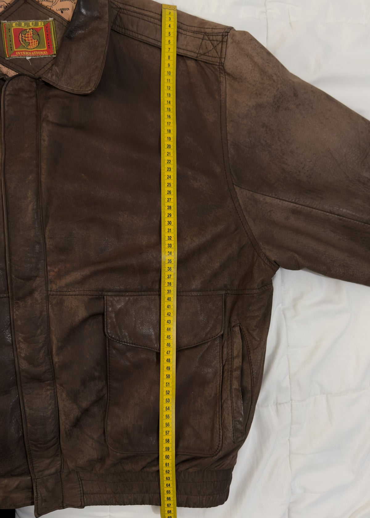100% Cuero Club International Aviator Jacket