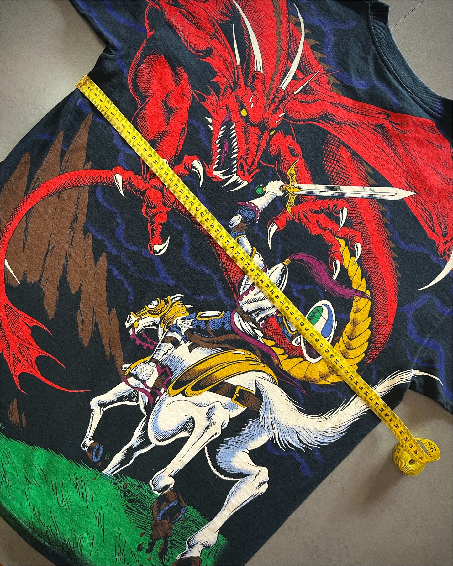 Deadstock Vintage Early 2000s Liquid Blue Dragon T-Shirt